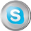 Skype icon volumetric round 45px by EXOstock