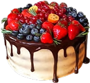 Cake with berries 120px