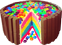 Rainbow cake M and Ms 60px