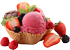 Ice cream with berries 70px