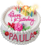 Happy birthday cake for Paula 150px