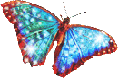 Blue butterfly animated 130px