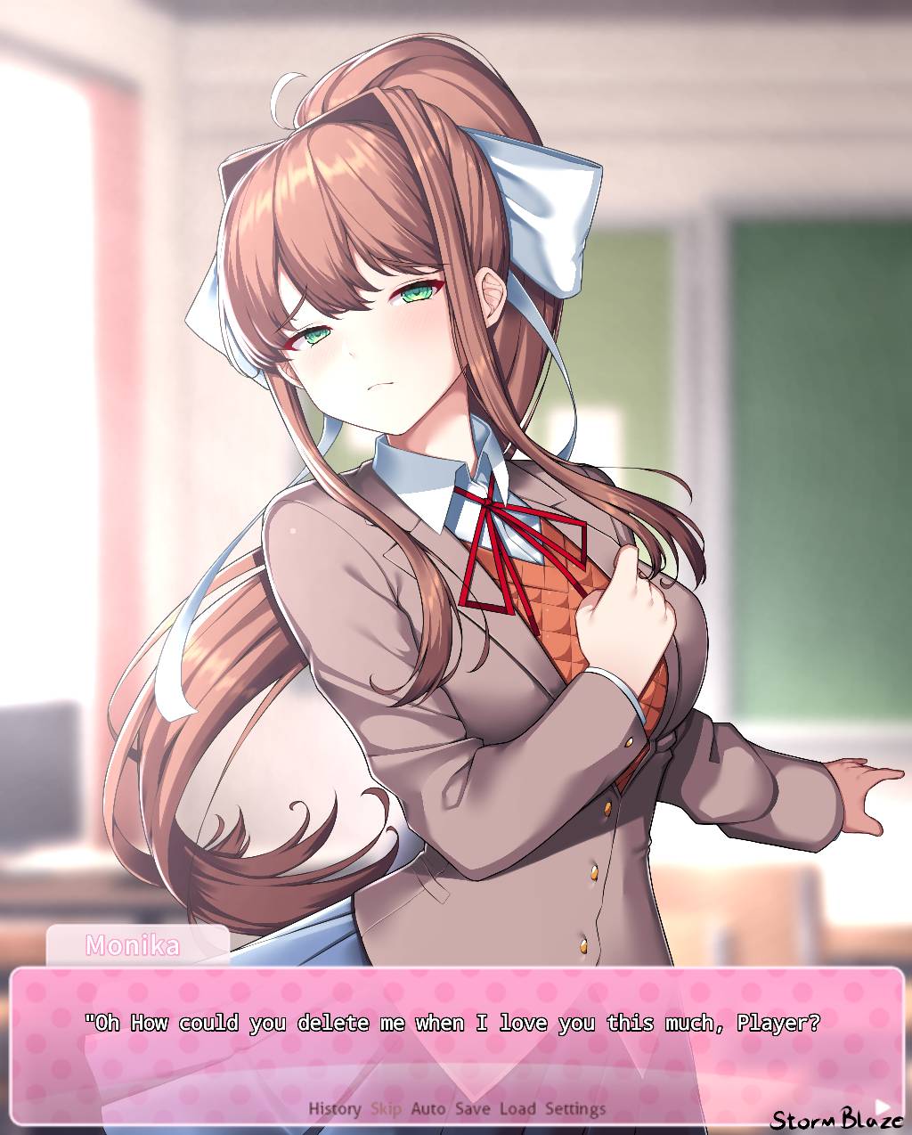 Playing with Monika's Hair  Monika After Story Mod 