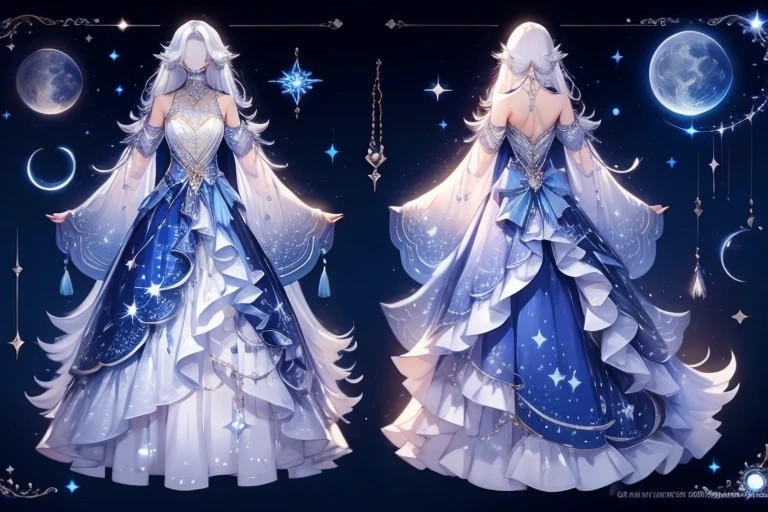 luna star blue dress Luna Gown Fierce Angels Fashion