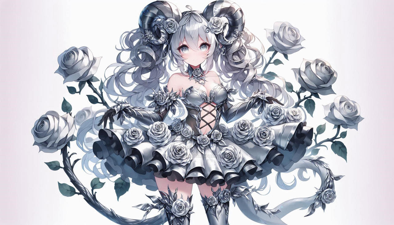 Demon With Roses Sliver Rose Demon by TwilightNinjaStar on DeviantArt