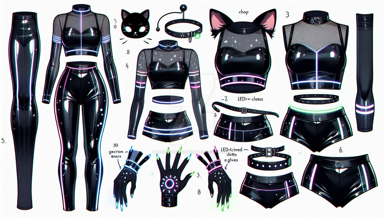 Cat outfits ver 4 by TwilightNinjaStar on DeviantArt