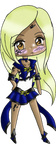 G: Sailor Onyx Raven Chibi by TenshiNeera