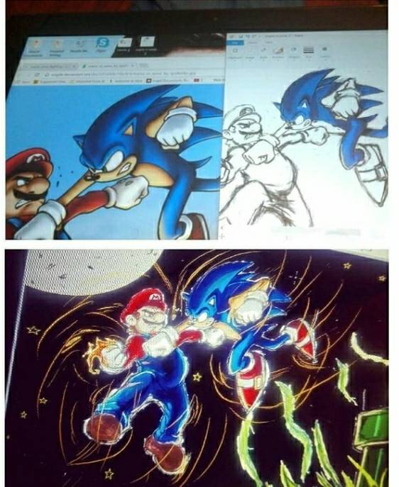 Mario vs Sonic by Gerard2488 on DeviantArt