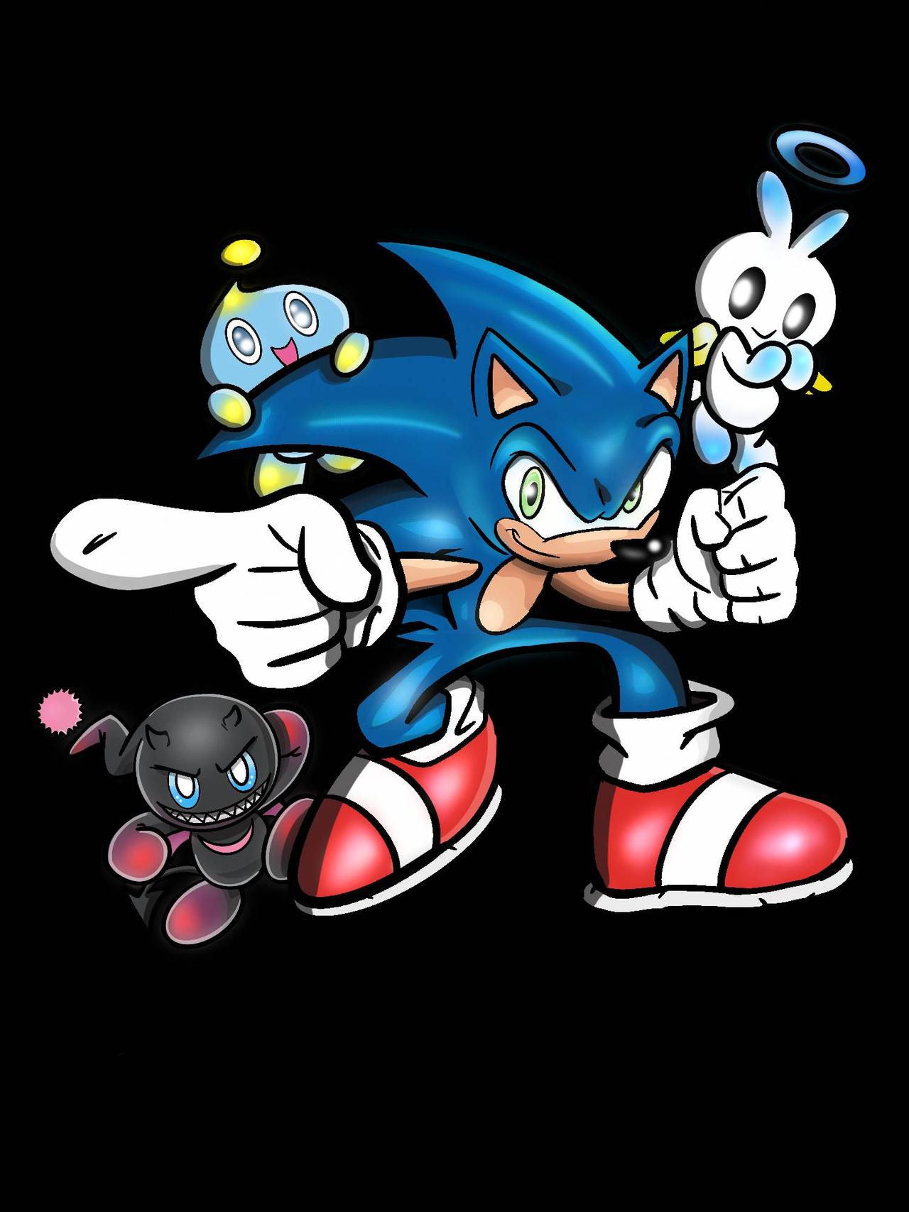 Sonic And Chao By Gerard2488 On DeviantArt sonic-and-chao-by-gerard2488-on-deviantart
