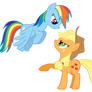 Applejack and Rainbow Dash