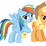 More Applejack and Rainbow