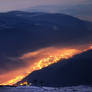 Moonlit mountains