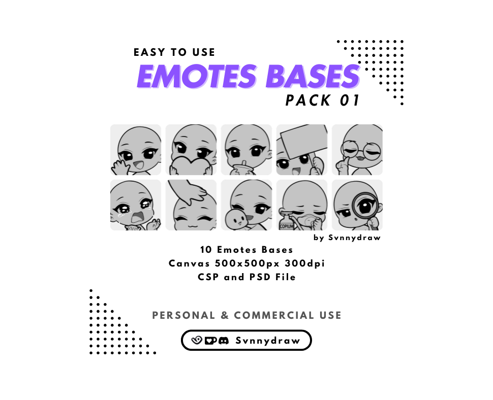 Loading Base Emote Emote Bases Pack 1 by Svnnydraw on DeviantArt