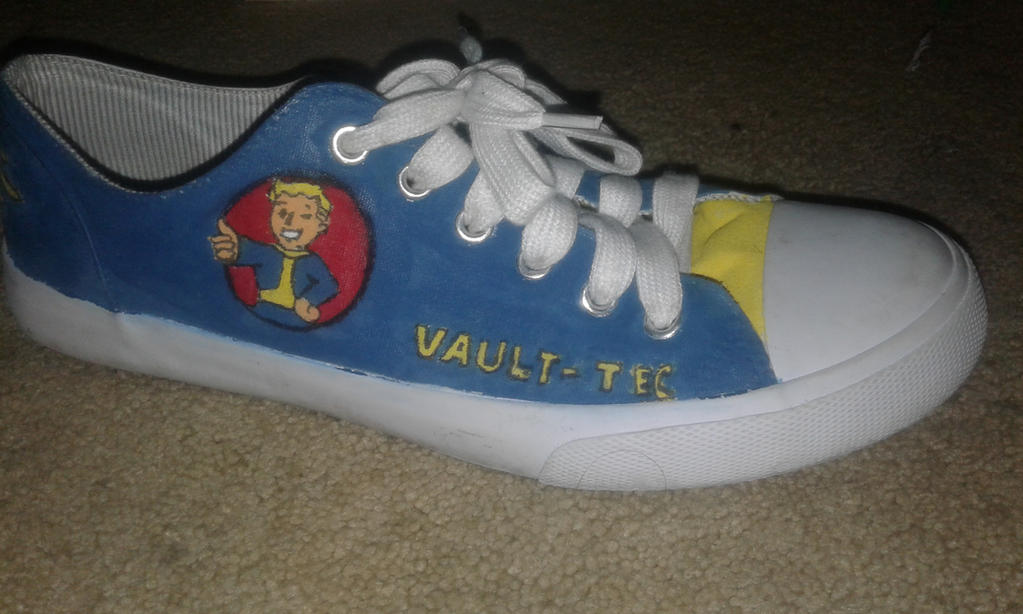 Fallout Crocks Fallout 4 custom painted Shoes by GollyItsSpace on DeviantArt