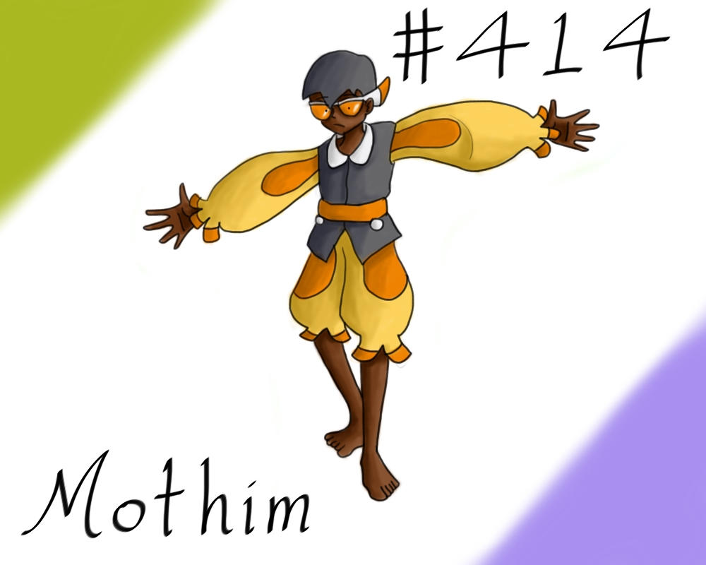 Mothhim Pokemon Gijinka Project 414 Mothim by JinchuurikiHunter on DeviantArt