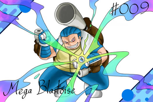 Pokemon Gijinka Project 009M Mega Blastoise