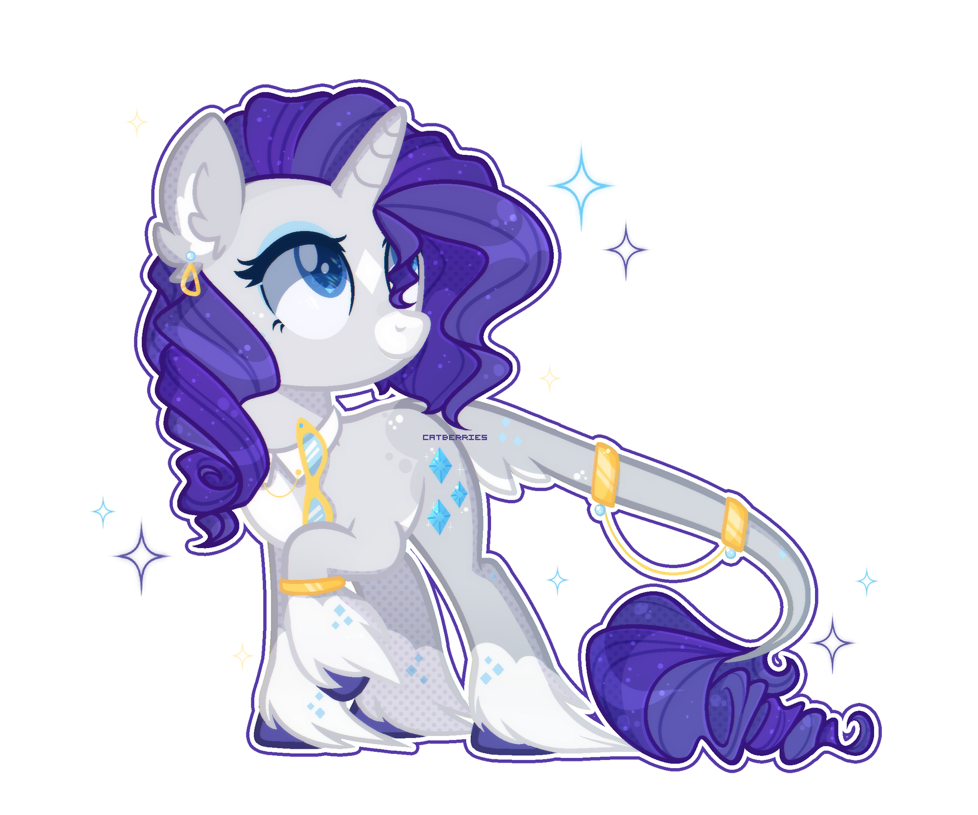 Rarity Redesign by catberries on DeviantArt