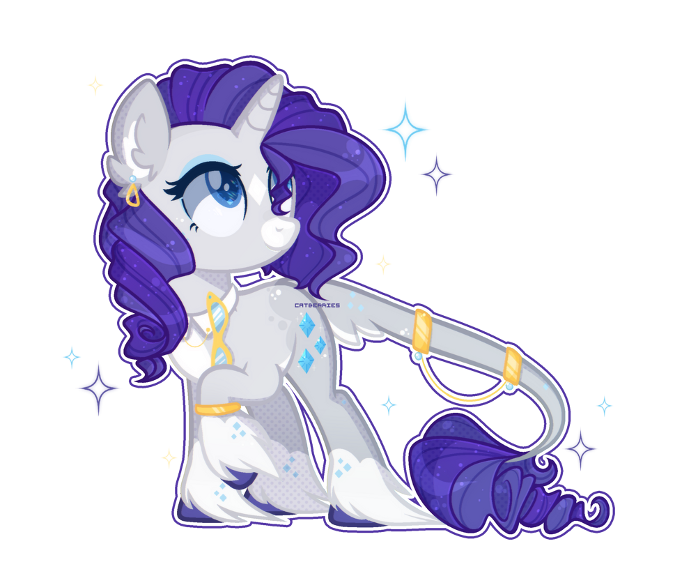 Rarity Redesign by catberries on DeviantArt