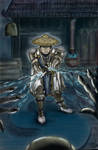 Raiden - Mortal Kombat vs DC Universe Coloured by c-r-o-f-t