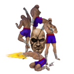 SF 30th Anniversary Tribute - Sagat - SF2 by c-r-o-f-t