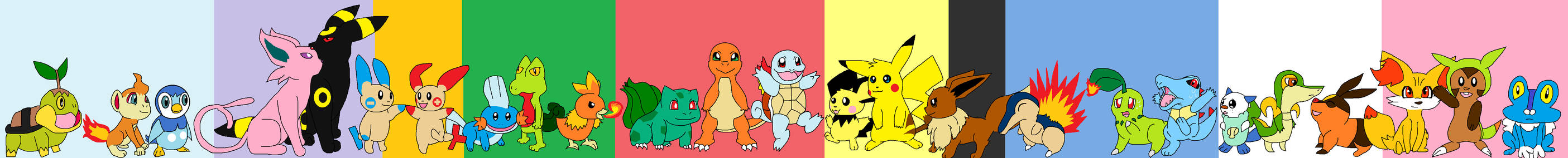 All the First Pokemon by LightningtheWolf9 on DeviantArt
