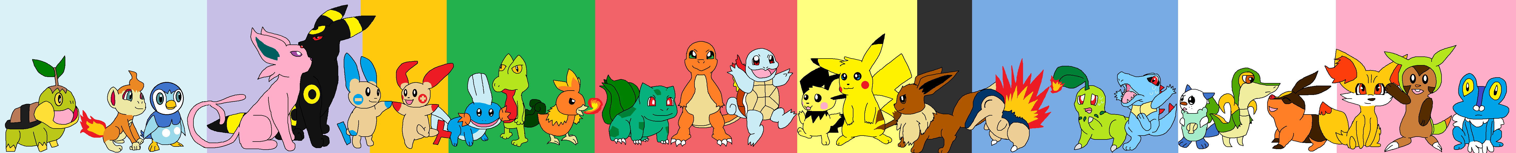 All the First Pokemon by LightningtheWolf9 on DeviantArt