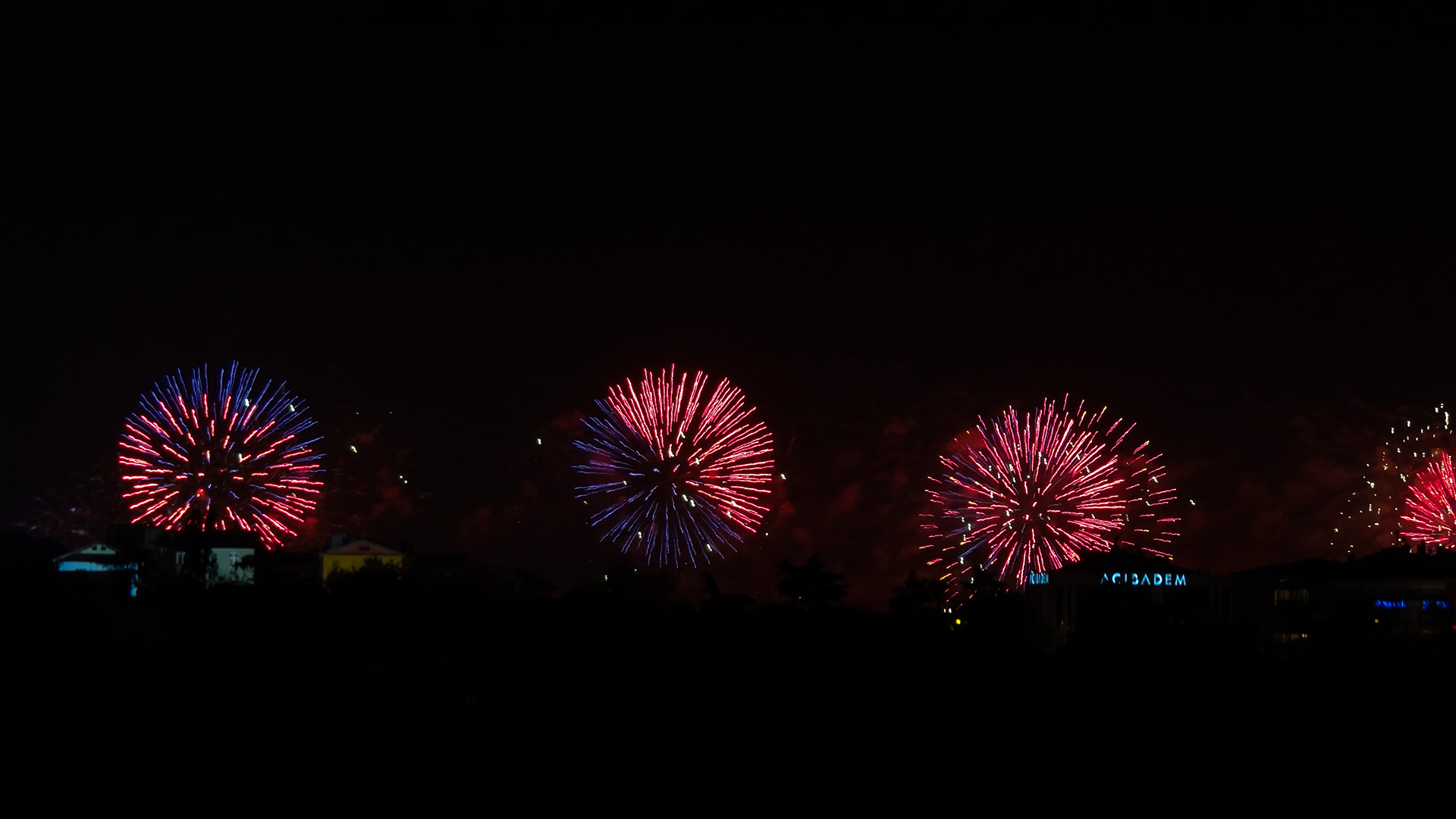 Fireworks - Blue-Red