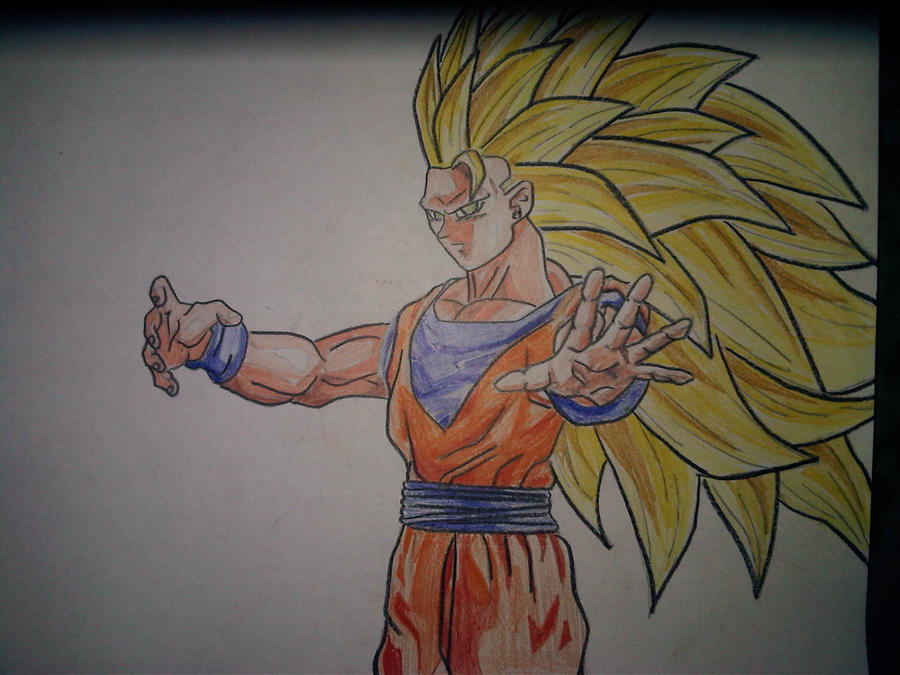 Goku SSJ3 In color by Stoam on DeviantArt