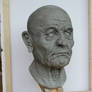 Wrinkley Old Man Head Sculpt