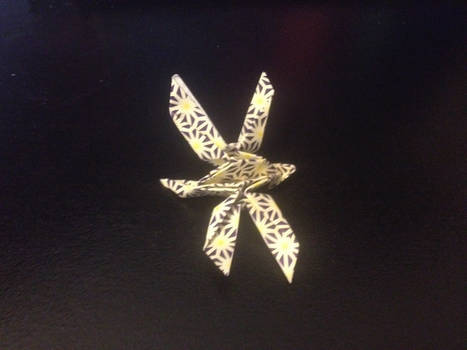 Origami Dragonfly (different angle)