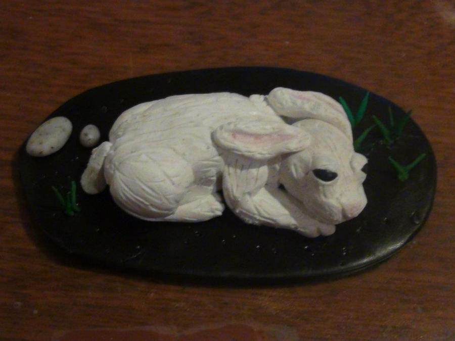 Polymer Clay Realistic Bunny by SculptySerena on DeviantArt