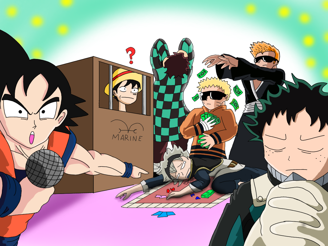 Animangaverse crossover anime funny moment by CANDY-PARTY-MAN on DeviantArt