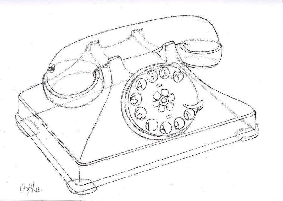 Telephone Drawing.pdf Telephone construction drawing by MerrilynthePirate on DeviantArt