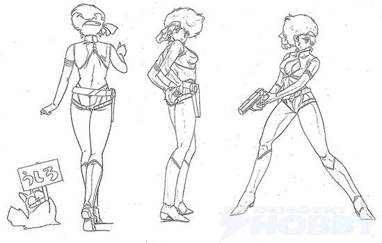 Dirty Pair Sketchwork: Kei