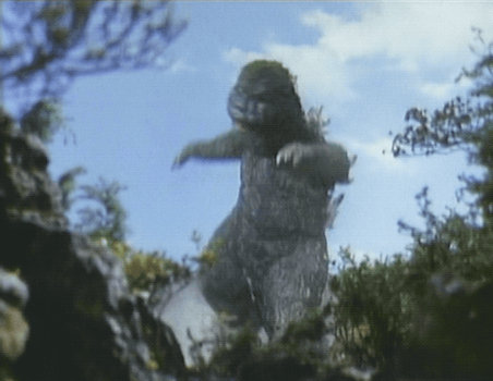 Godzilla: Doing a Kabuki Pose