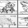 cartoon aircrafts sketches