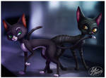 Mittens and friend by 14-bis