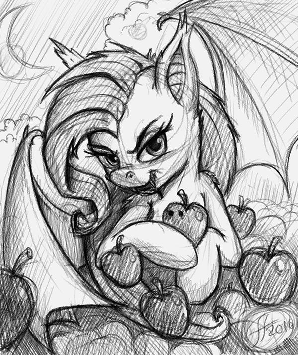 Flutterbat Colouring FlutterBat sketch by 14-bis on DeviantArt