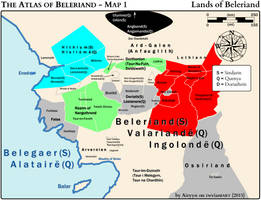 The Atlas of Beleriand - Map 1