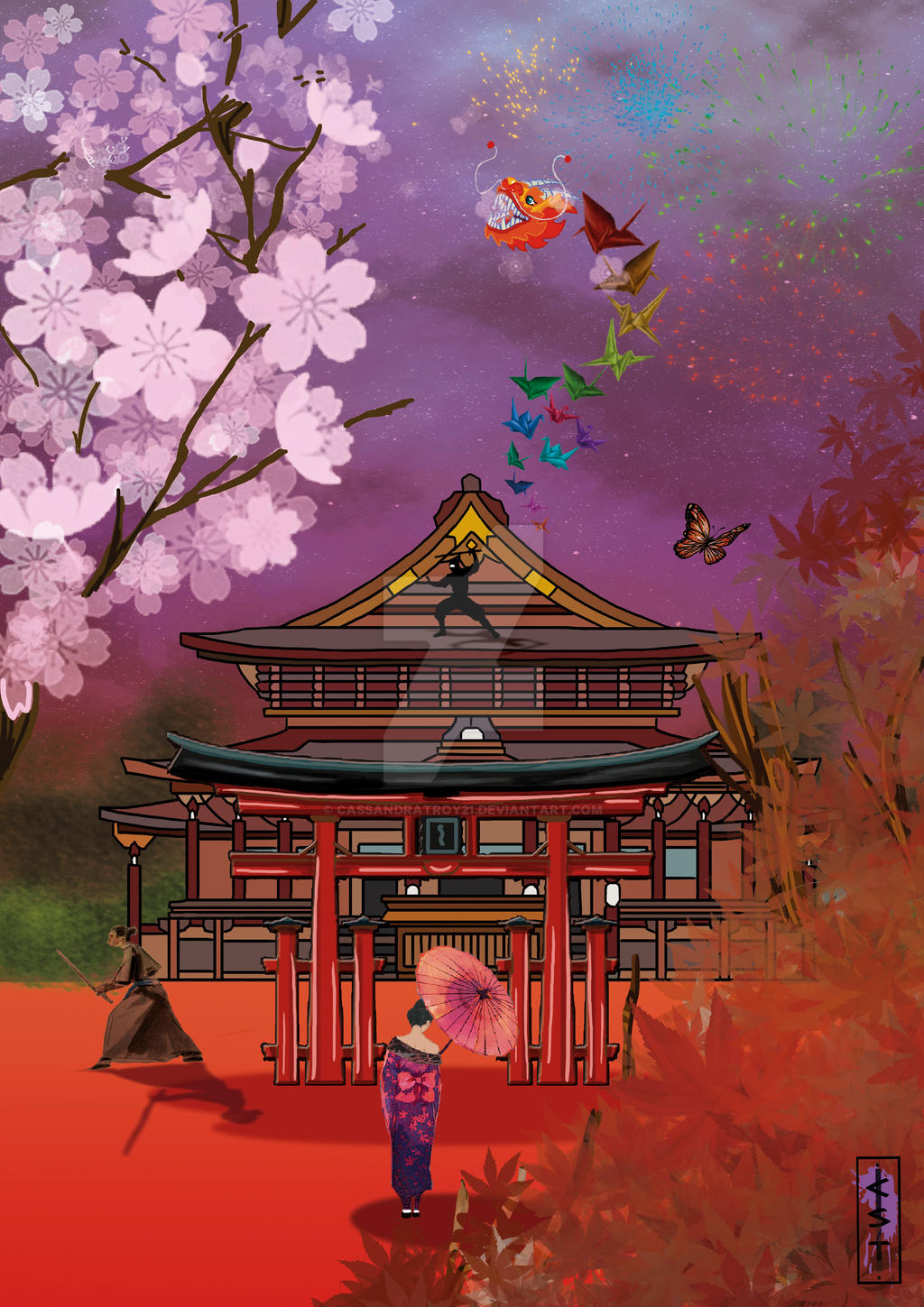 japanese illustration by CassandraTroy21 on DeviantArt