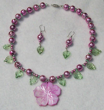 Tropical Flower jewelry set by chibishinigami