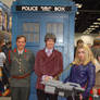 gathering around the tardis