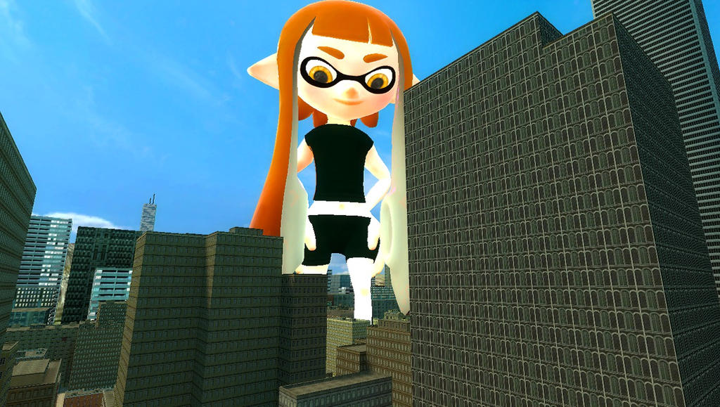 Inkling girl in the city (without gear) by TheMarkedMan7 on DeviantArt