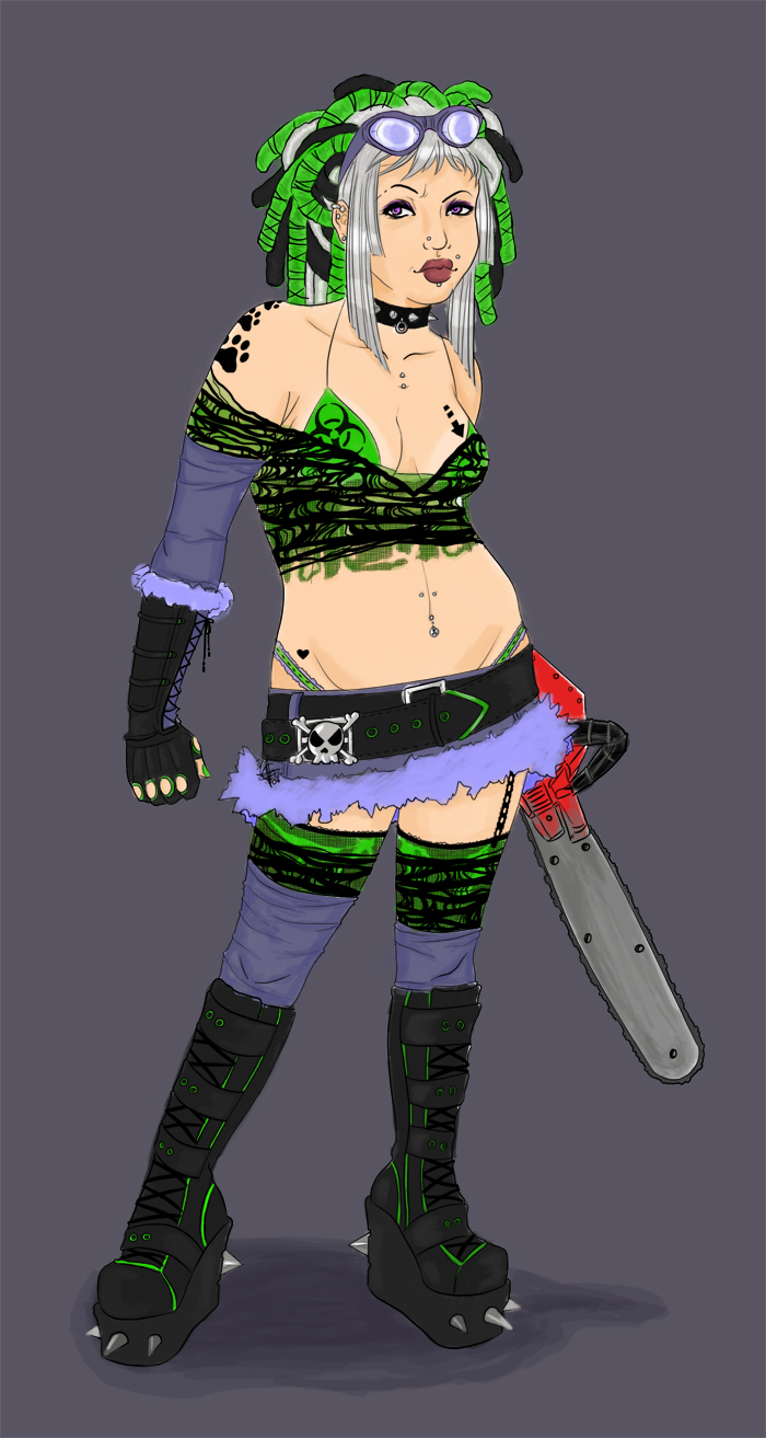 Chainsaw girl colored