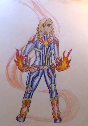Captain marvel by HLCart on DeviantArt