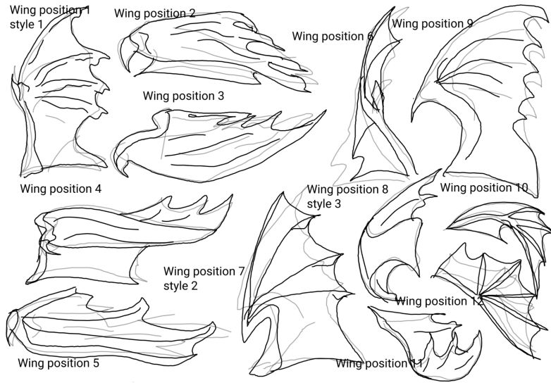 How To Draw Wings Of Dragons