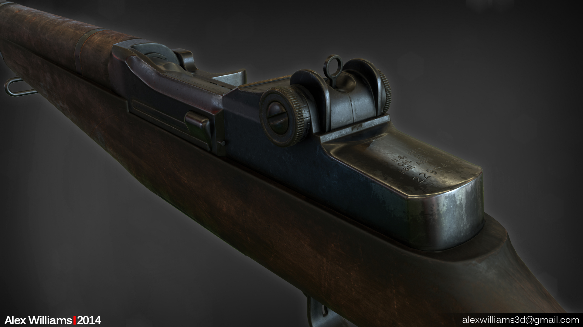 Lowpoly M1 Garand Rifle