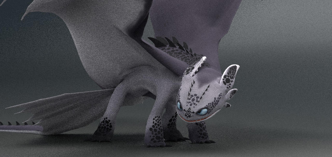 light fury(redesigned version)render by blenderdragon on DeviantArt