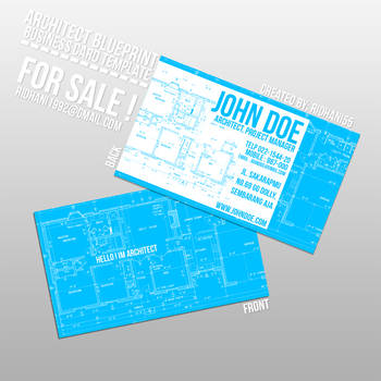 Architech Blueprint Style Business card