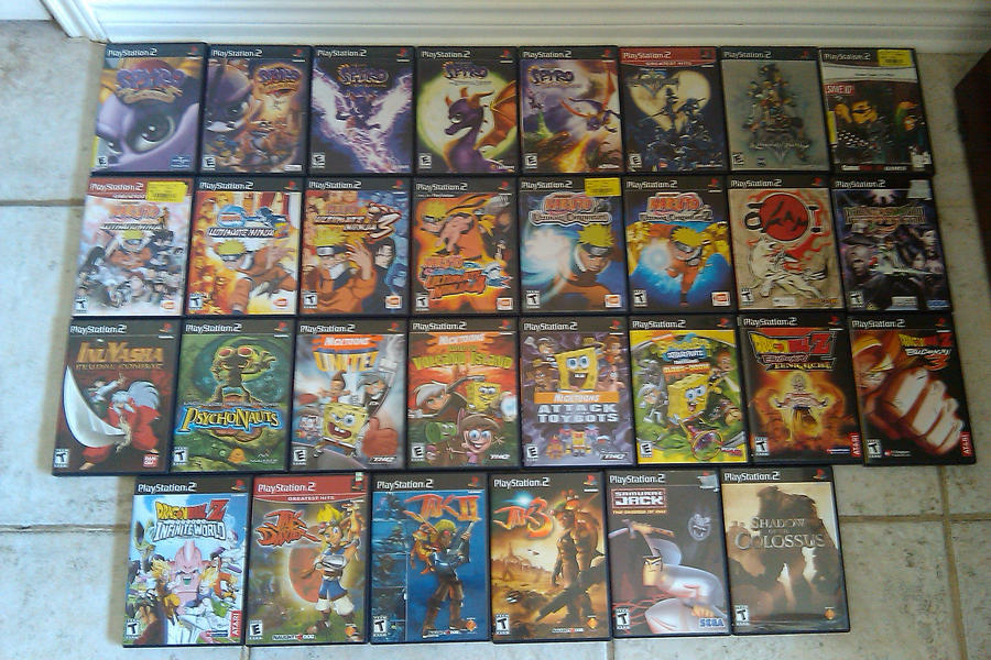 Ps2 Game Library my PS2 by Bluedragoncartoon on DeviantArt